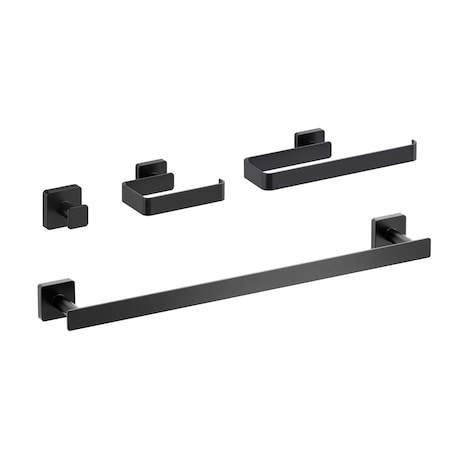 Kibi Blaze 4 Piece Bathroom Hardware Set C-KBA16-4MB-2